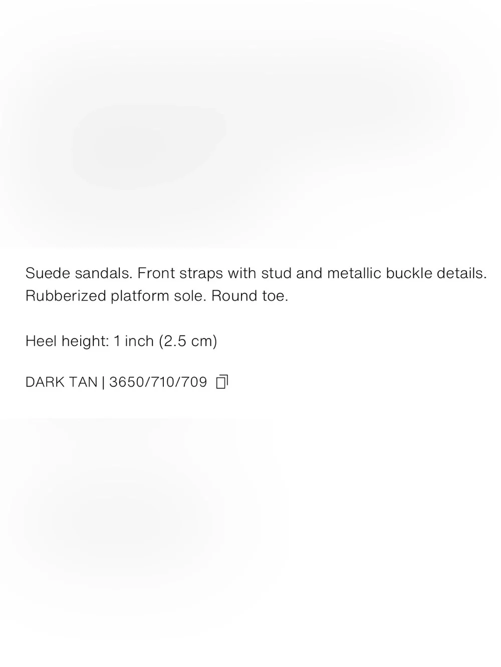 Zara Buckled Suede Platform Sandals in a dark tan color